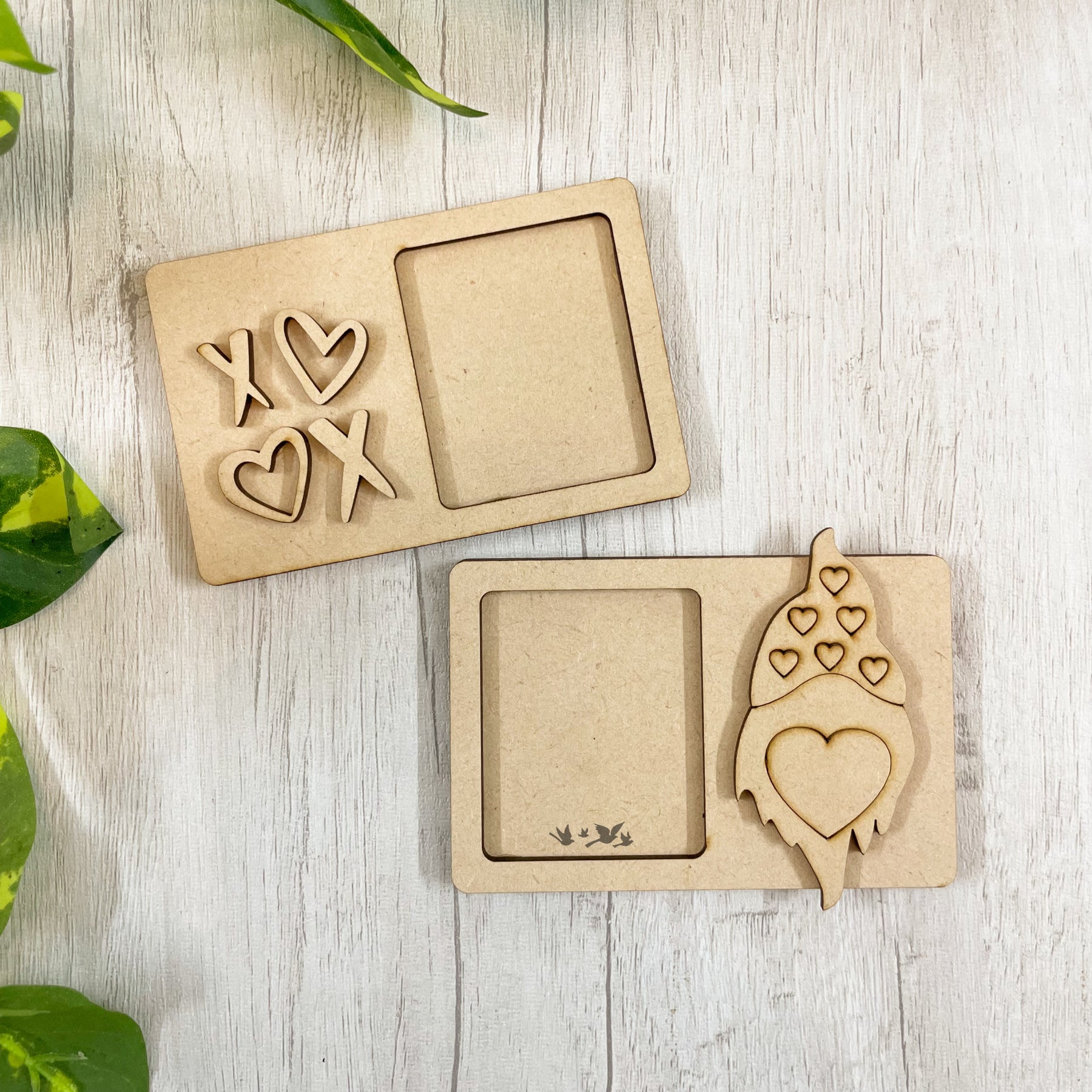Mdf Base Frame Pre Marked MDF Base - Valentines/Mini frames - xoxo