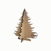 3D MDF Standing Christmas Tree