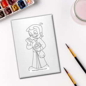 Pre Marked DIY Canvas - Chhota Bheem Style-10