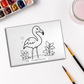 Pre Marked DIY Canvas - Flamingo Style 10