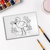 Pre Marked DIY Canvas - Flamingo Style 11
