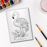 Pre Marked DIY Canvas - Flamingo Style 6