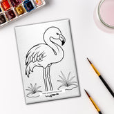 Pre Marked DIY Canvas - Flamingo Style 7