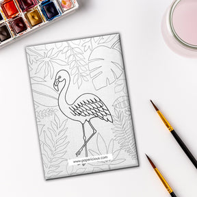 Pre Marked DIY Canvas - Flamingo Style 9