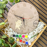 2 Layer DIY Clock Kit for Kids - Unicorn