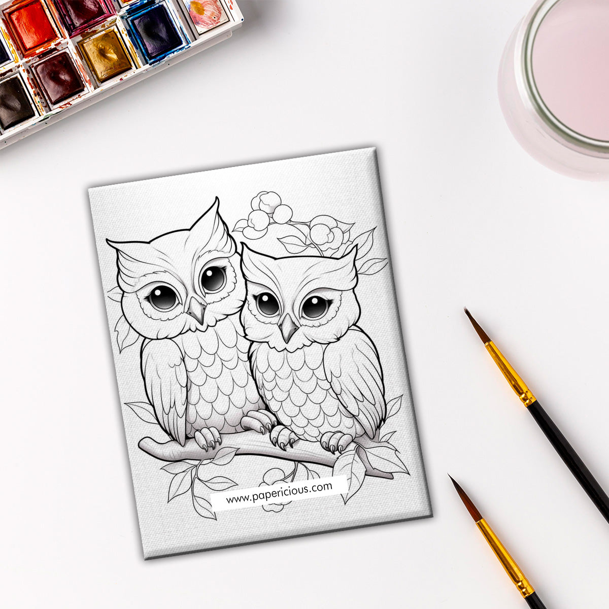 Pre Marked DIY Canvas - Owl Style 11