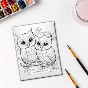 Pre Marked DIY Canvas - Owl Style 11