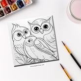 Pre Marked DIY Canvas - Owl Style 12