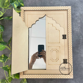 Premarked Jharokha Mirror / Door - Modern Style Door