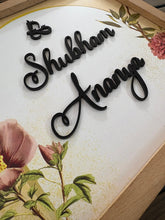 Home Name Plate 2 Layer - Rose Buds