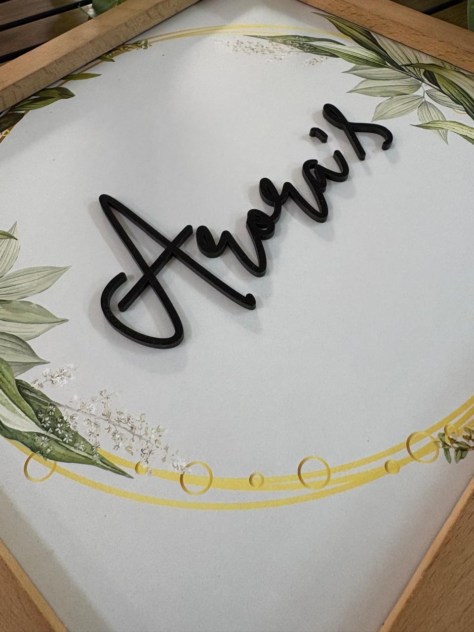 Home Name Plate 2 Layer - Modern Aura