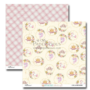 PAPERICIOUS - Moonlight Bella -  Designer Pattern Printed Scrapbook Papers 12x12 inch  / 20 sheets