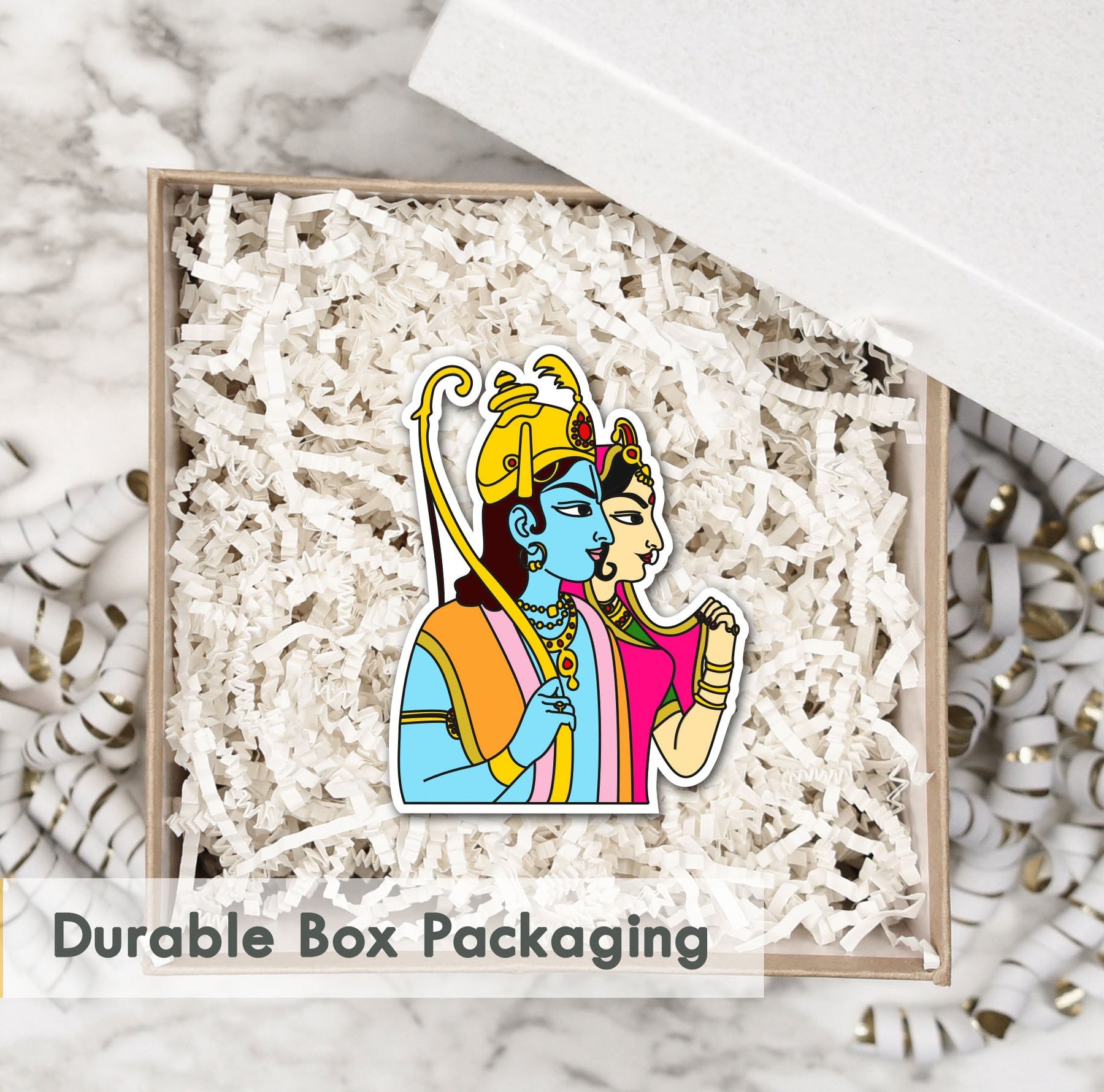 Wooden Fridge Magnet - Siya Ram