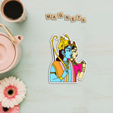 Wooden Fridge Magnet - Siya Ram