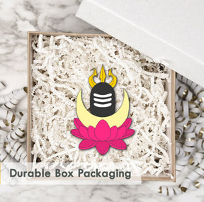 Wooden Fridge Magnet - Shivlinga