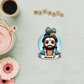 Wooden Fridge Magnet - Khatu Shyam