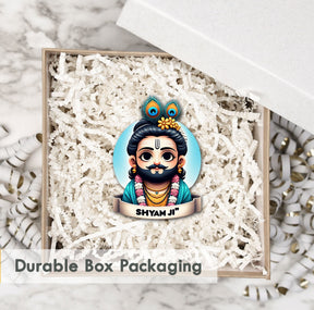 Wooden Fridge Magnet - Khatu Shyam