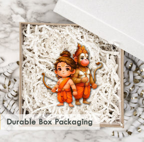 Wooden Fridge Magnet - Ram Hanuman