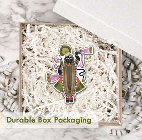 Wooden Fridge Magnet - Shreenath Ji