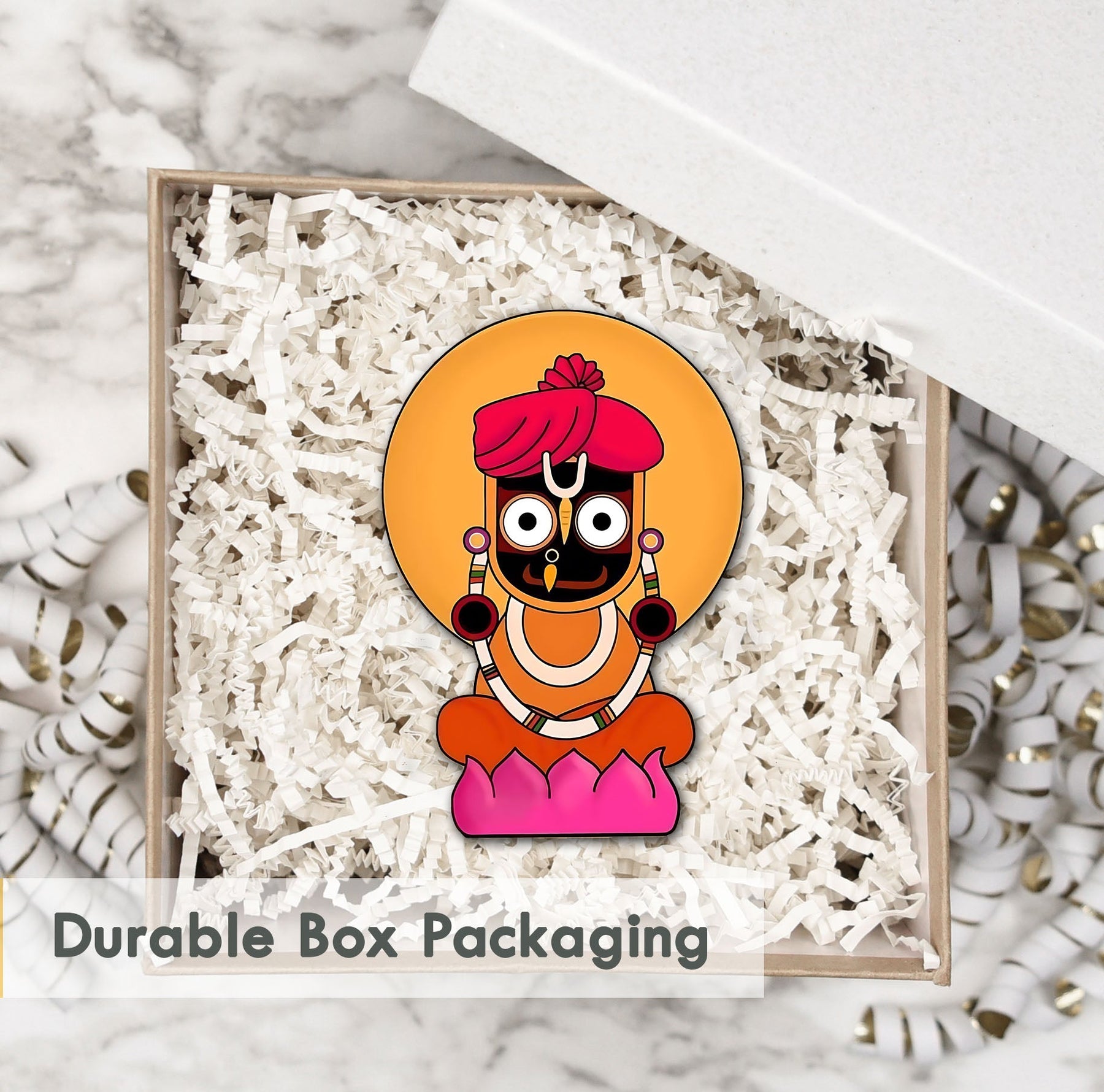 Wooden Fridge Magnet - Jagannath Ji