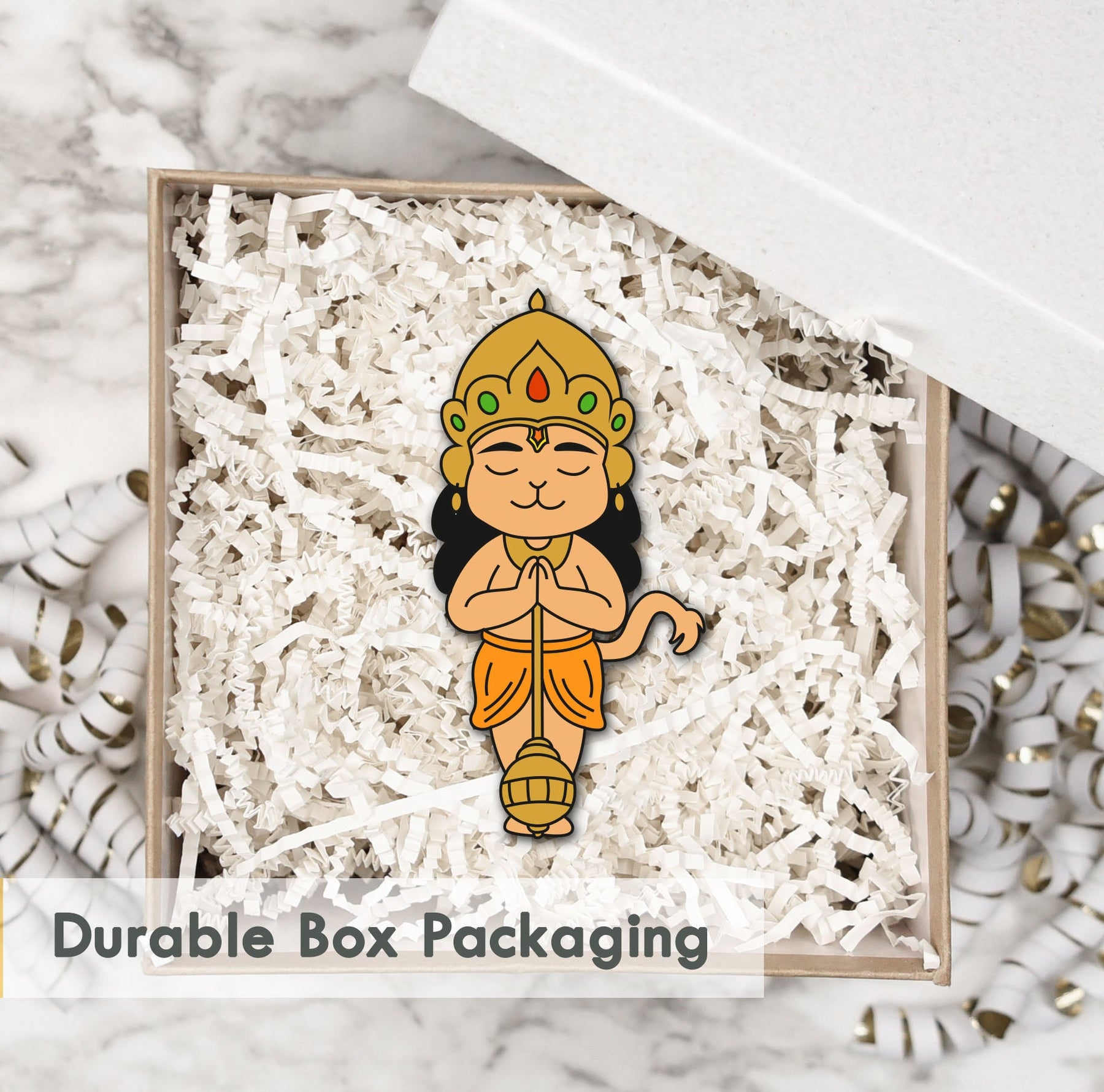 Wooden Fridge Magnet - Veer Hanuman