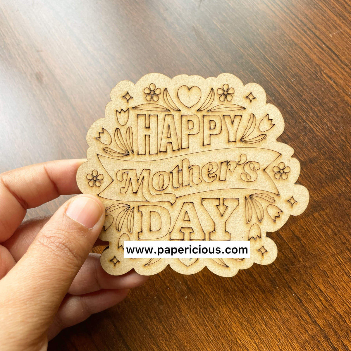 Pre Marked MDF Base -Happy Mother's Day