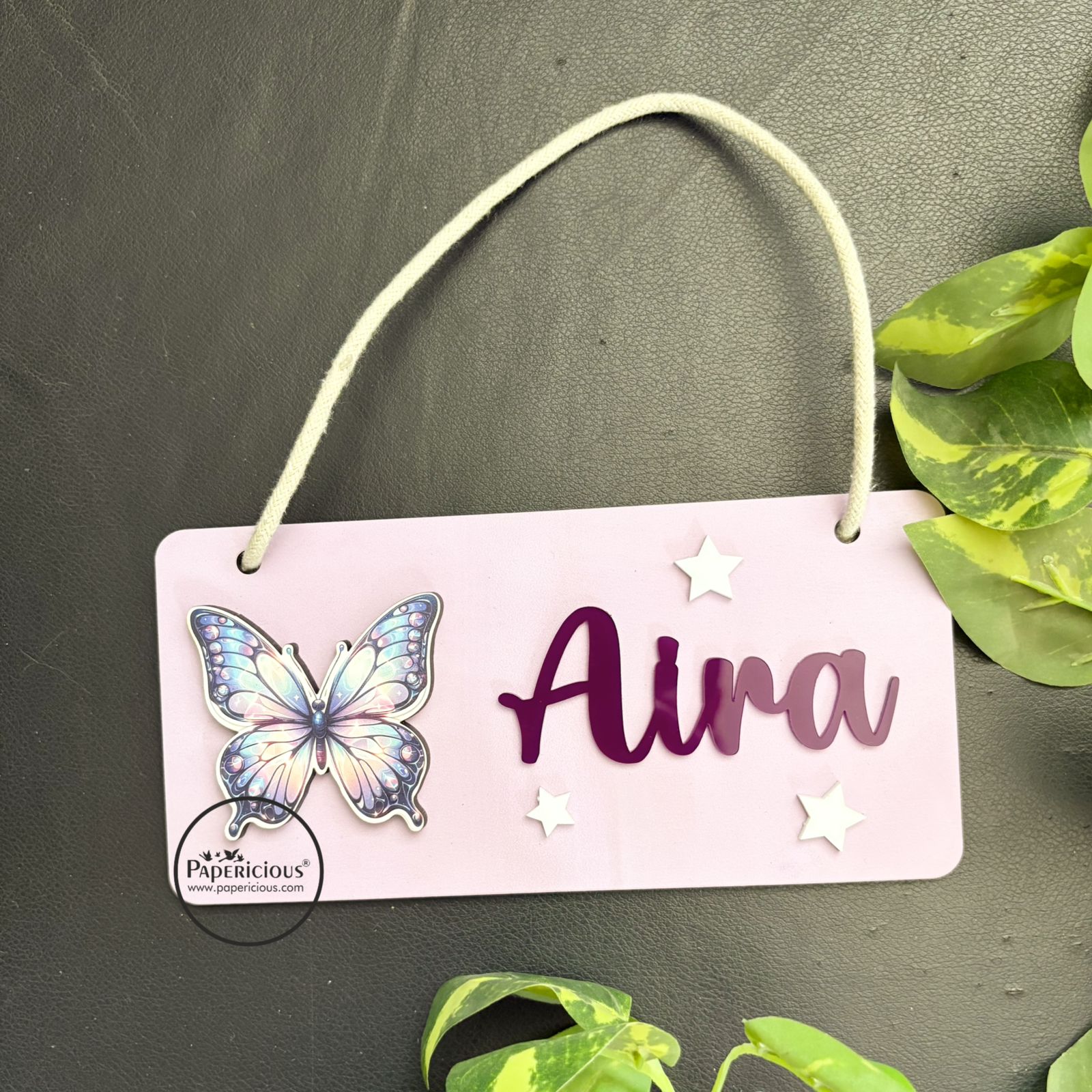 Return Gift -Ready to use Name plates (Girls) - 4 pcs