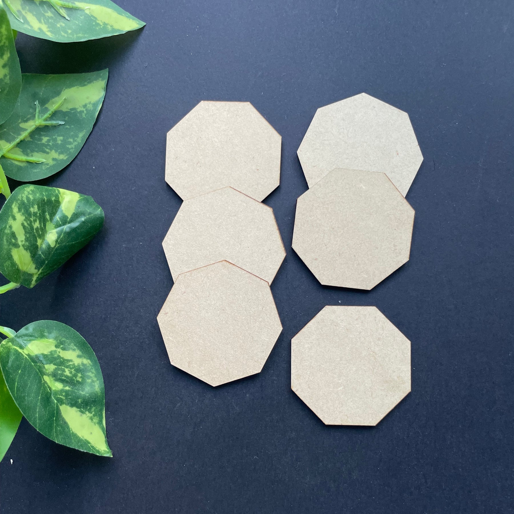 Papericious Pine MDF Hexagonal Bases
