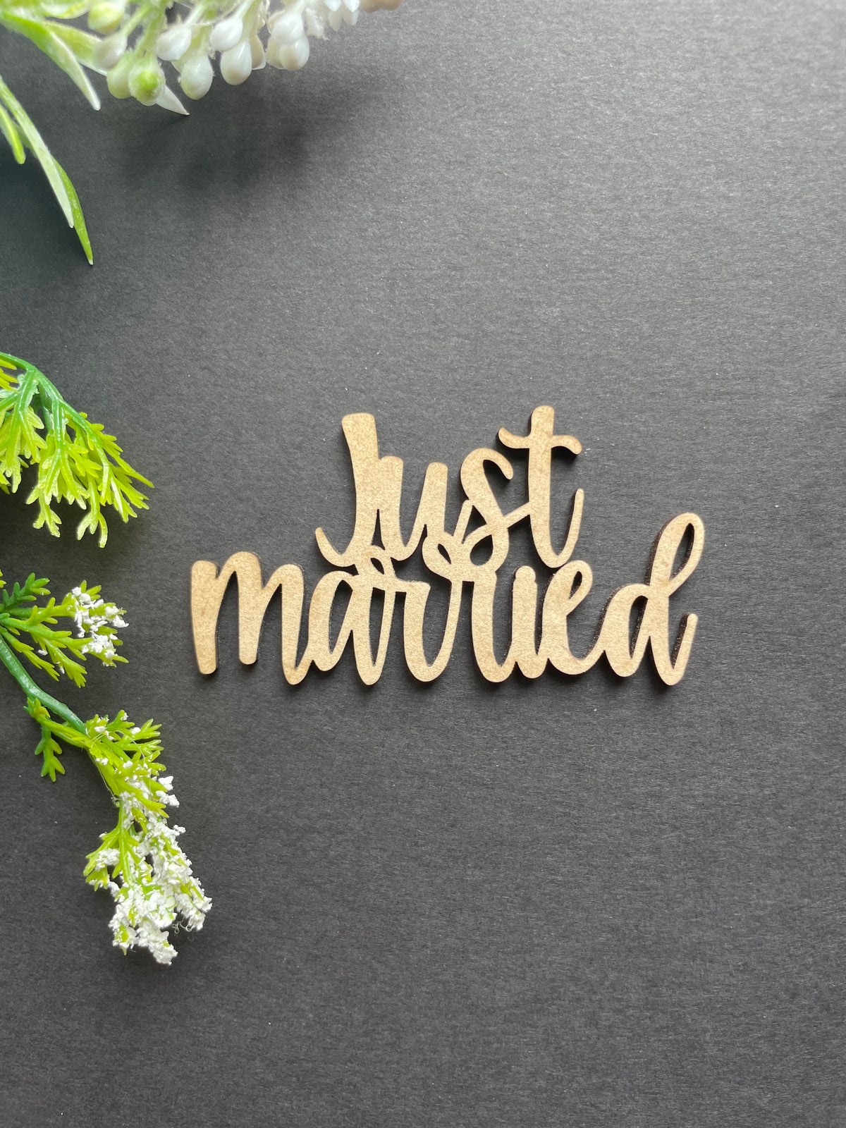 PAPERICIOUS MDF Cutout -Just Married - Style 10161
