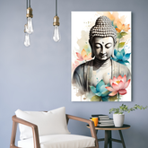 Wood Print Wall Art -Abstract Buddha