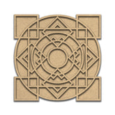 Premarked MDF Coasters with Box - Rangoli Style 9