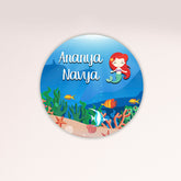Kids Name Plate 2 Layer - Mermaid