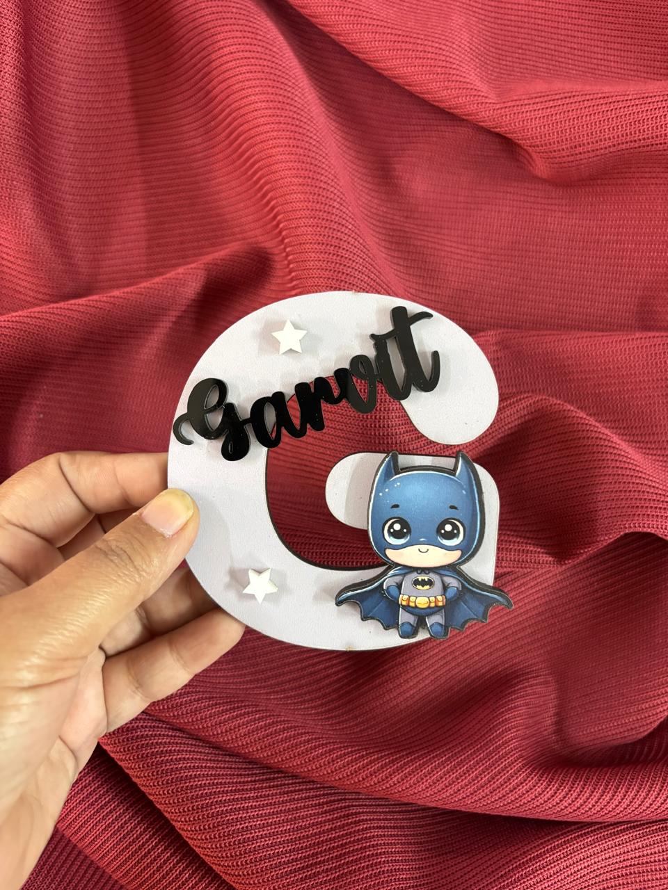 Monogram Name Magnet - Batman- pack of 4