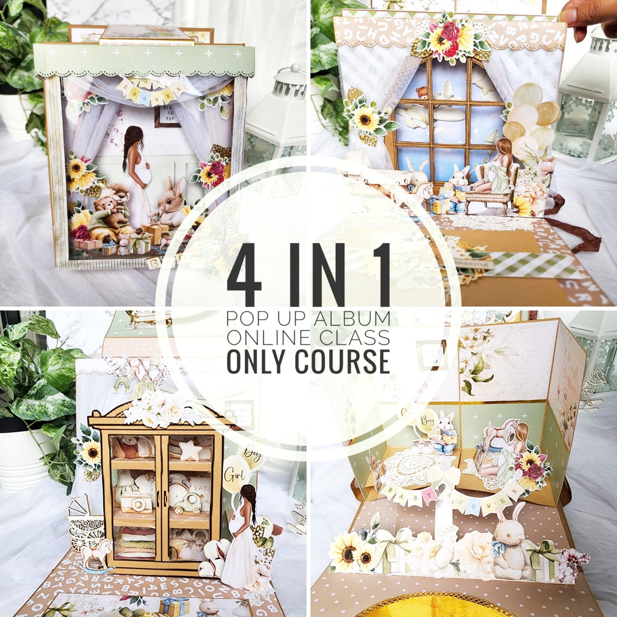 4 in 1 Pregnancy Pop Up Album - ONLY COURSE