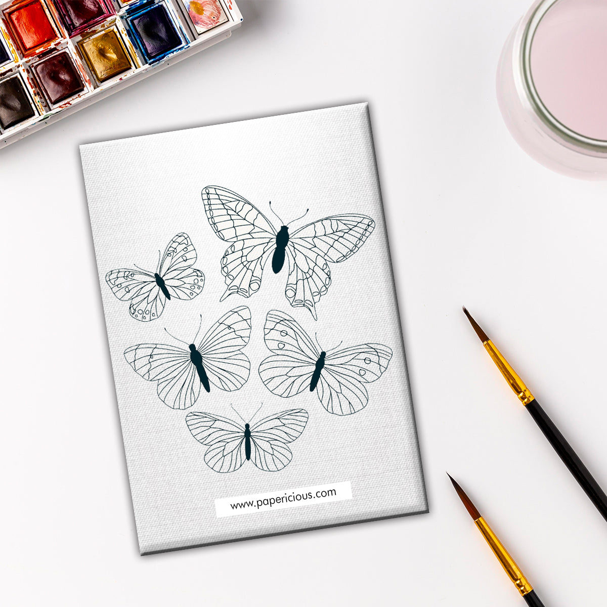 Pre Marked DIY Canvas - Butterflies Style 12