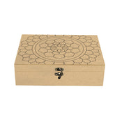 Premarked MDF Rectangle Box - Double Lotus Mandala