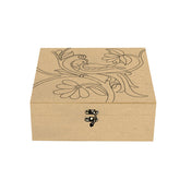 Premarked MDF Square Box - Peaccok on Tree