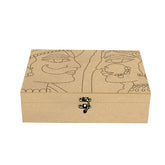 Premarked MDF Rectangle Box - Rajasthani Couple