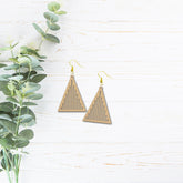 Premarked Earrings - Triangle Lines