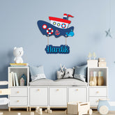 Kids Name Plate 2 Layer - Sailor Sea Boat