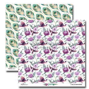 PAPERICIOUS - Serenity -  Designer Pattern Printed Scrapbook Papers 12x12 inch  / 20 sheets