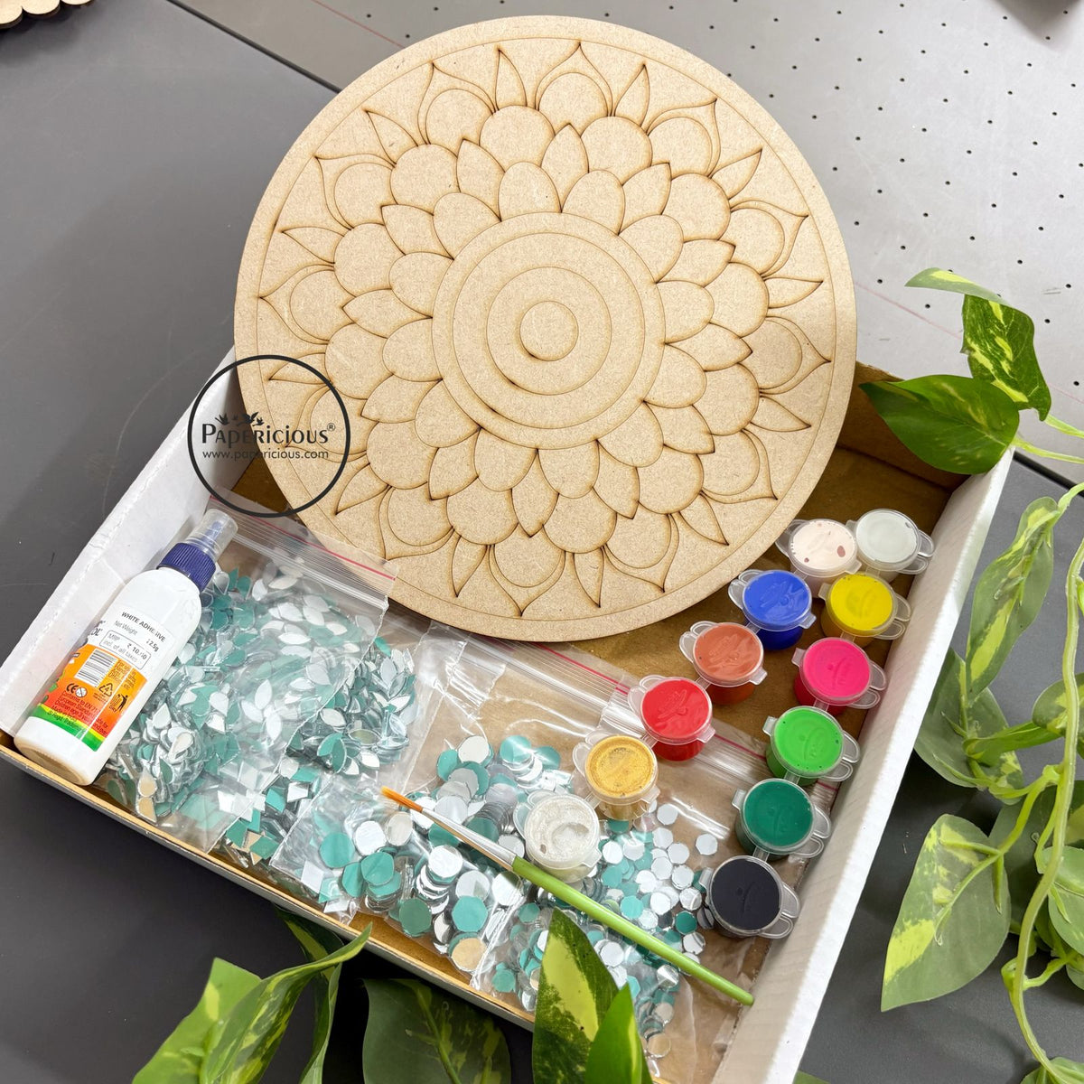 Mandala DIY Kit for Kids - Lotus Leaves