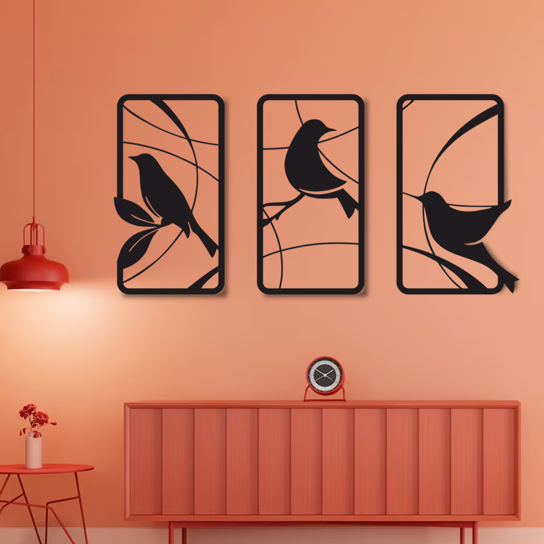 Wood Wall Cutouts -  Birds in my room