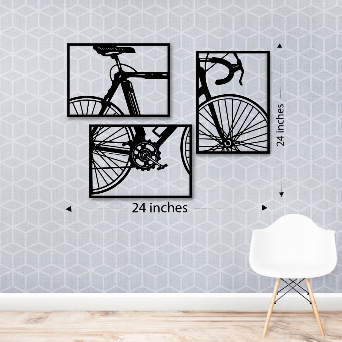 Wood Wall Cutouts - 3 Frame of Cycle