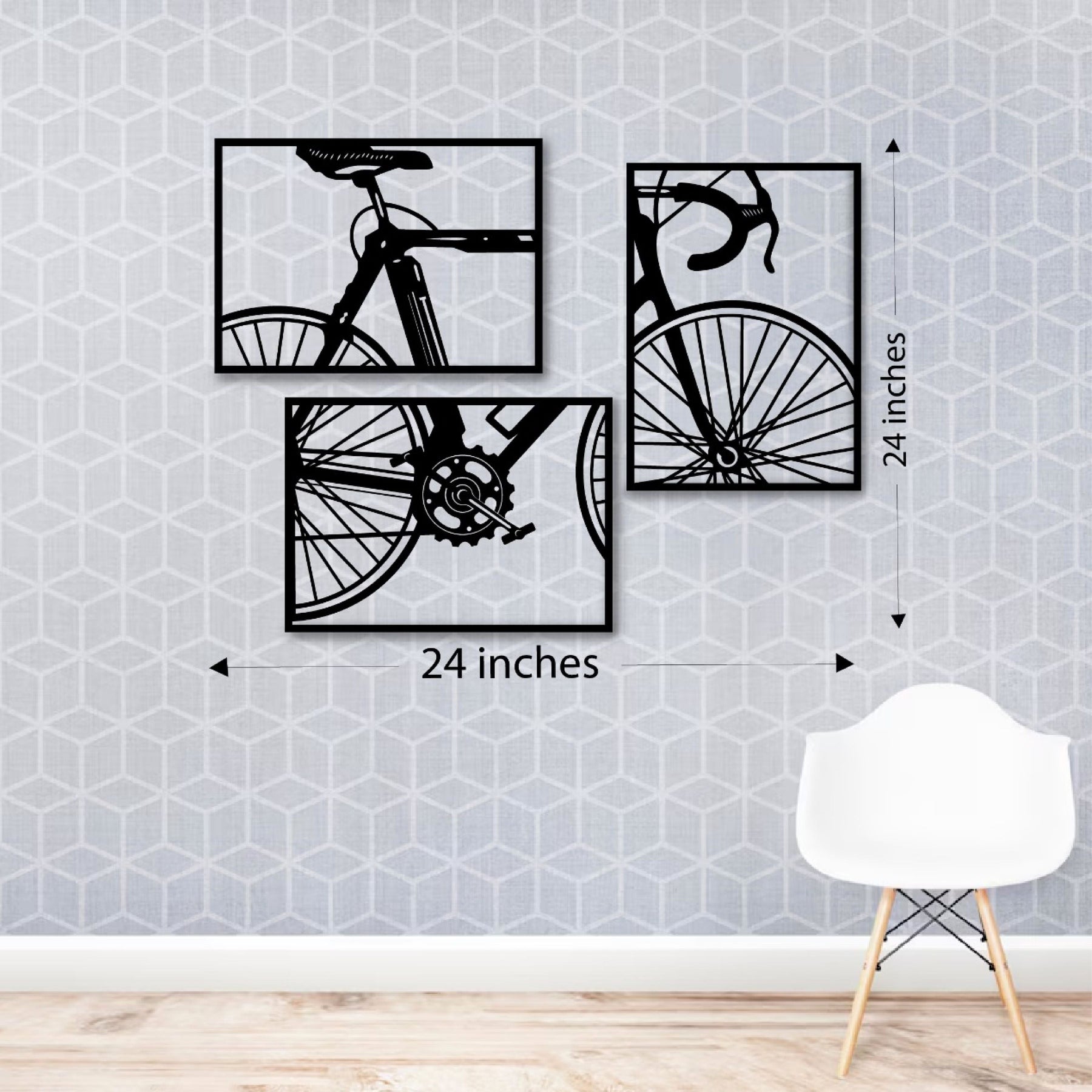 Wood Wall Cutouts - 3 Frame of Cycle
