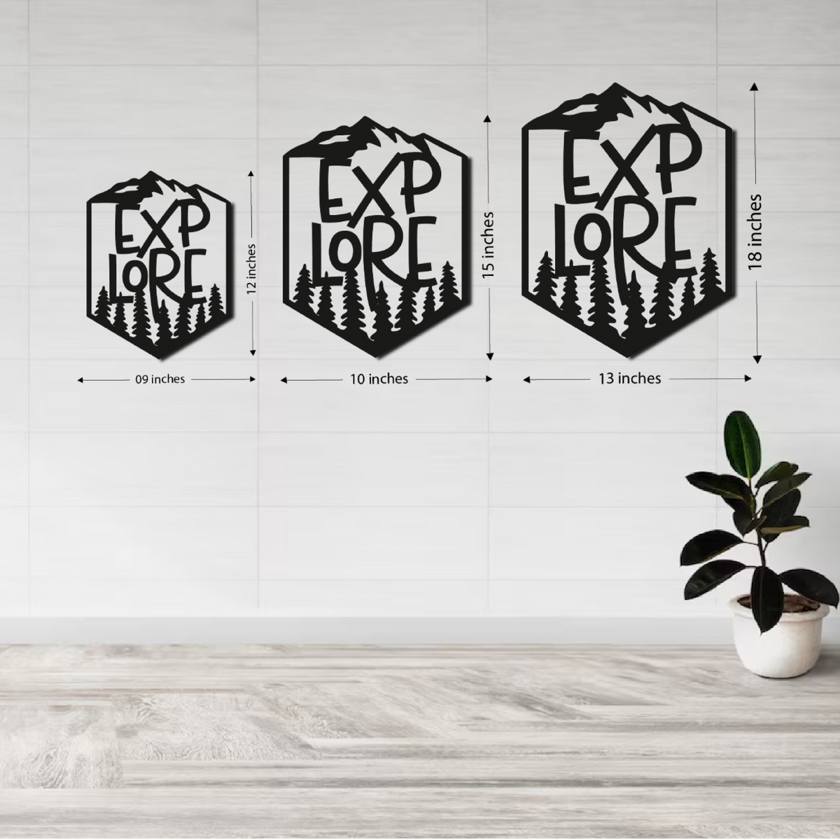 Wood Wall Cutouts -  Explore