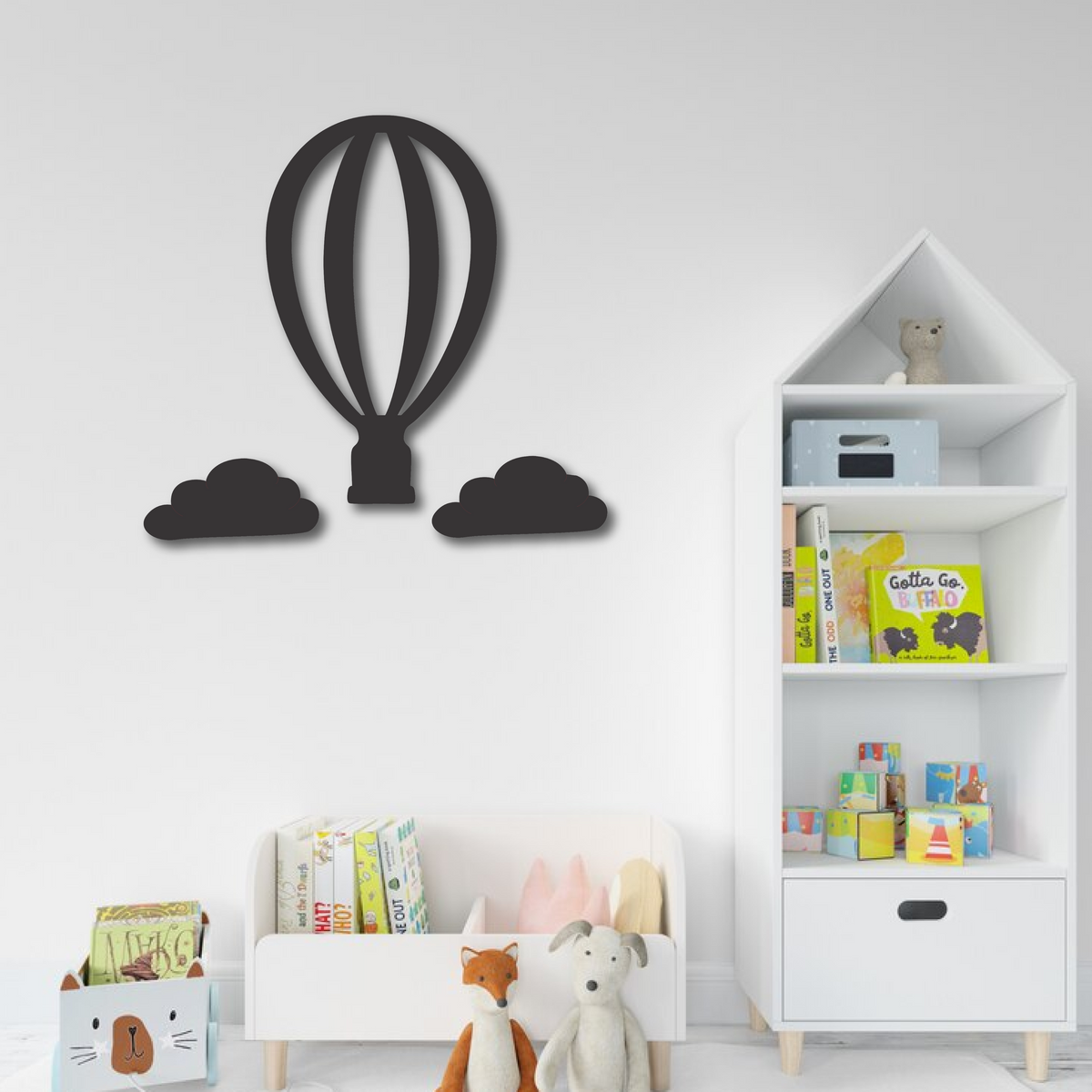 Wood Wall Cutouts -  Hot Air Balloon