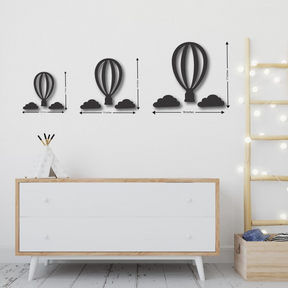 Wood Wall Cutouts -  Hot Air Balloon