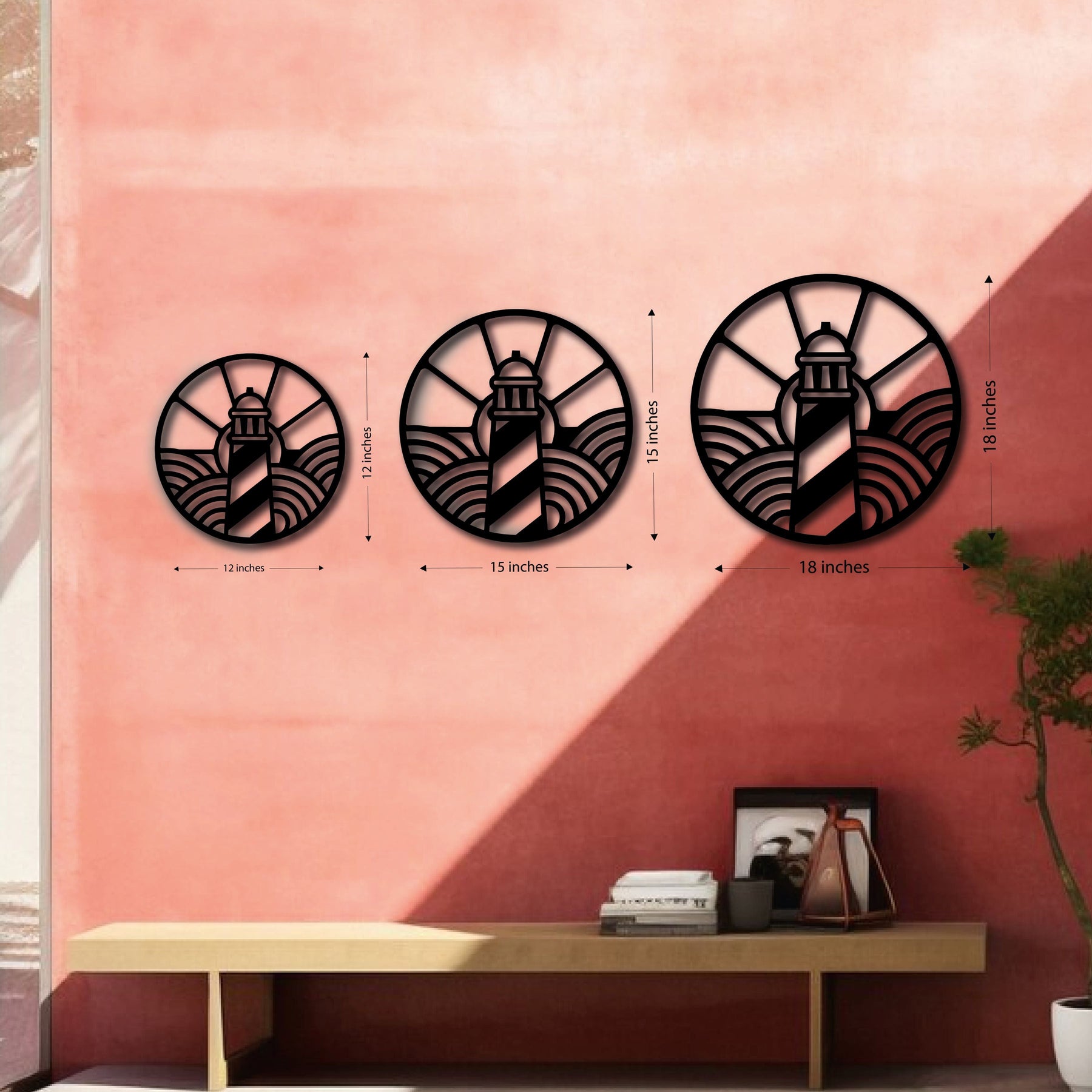 Wood Wall Cutouts -  Lighthouse