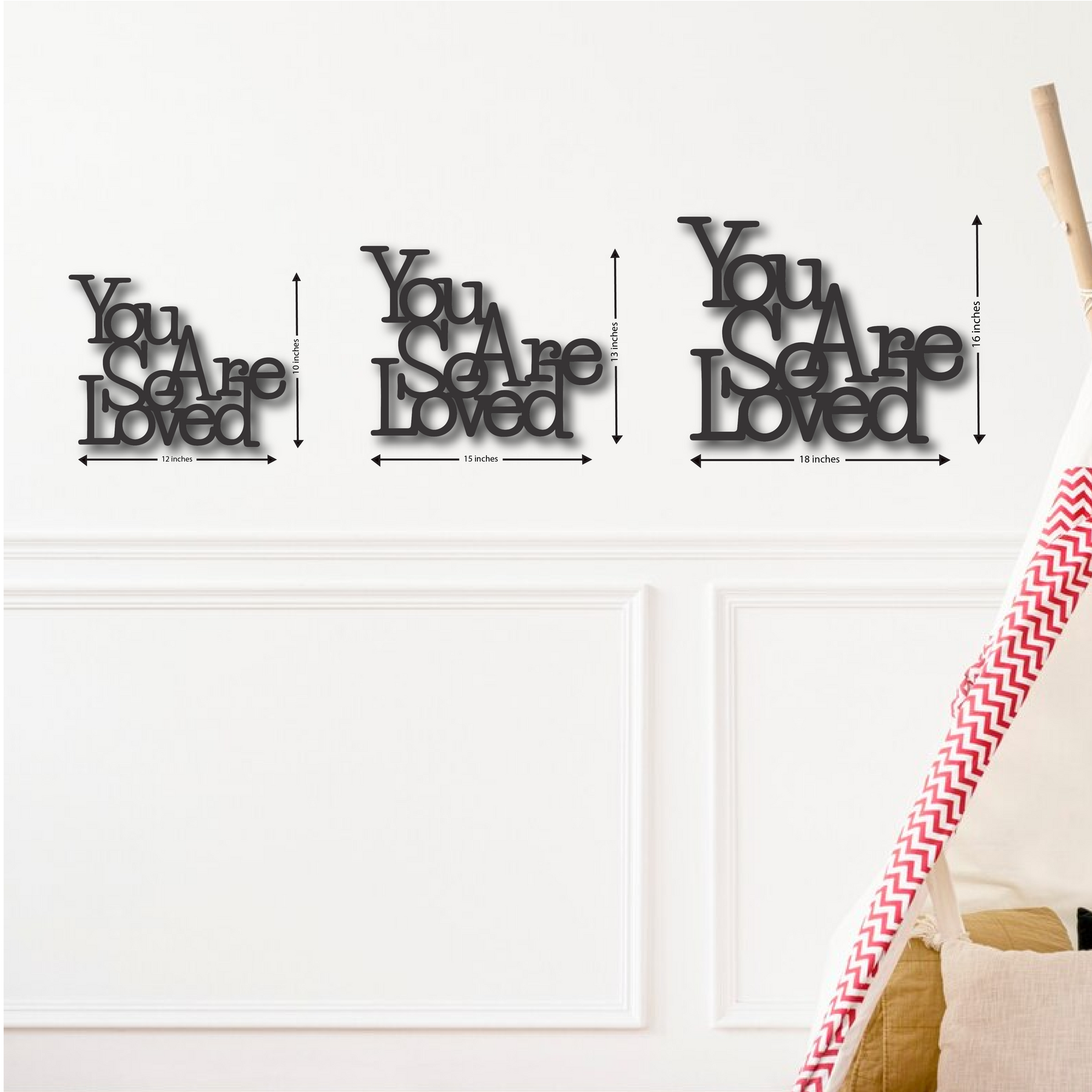 Wood Wall Cutouts -  You are so Loved